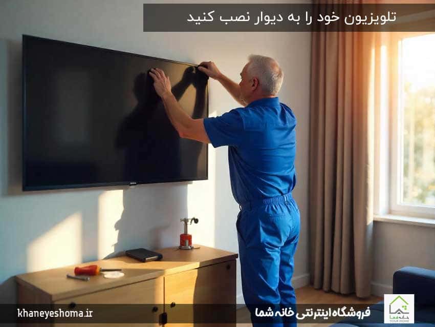 تلویزیون-خود-را-به-دیوار-نصب-کنید